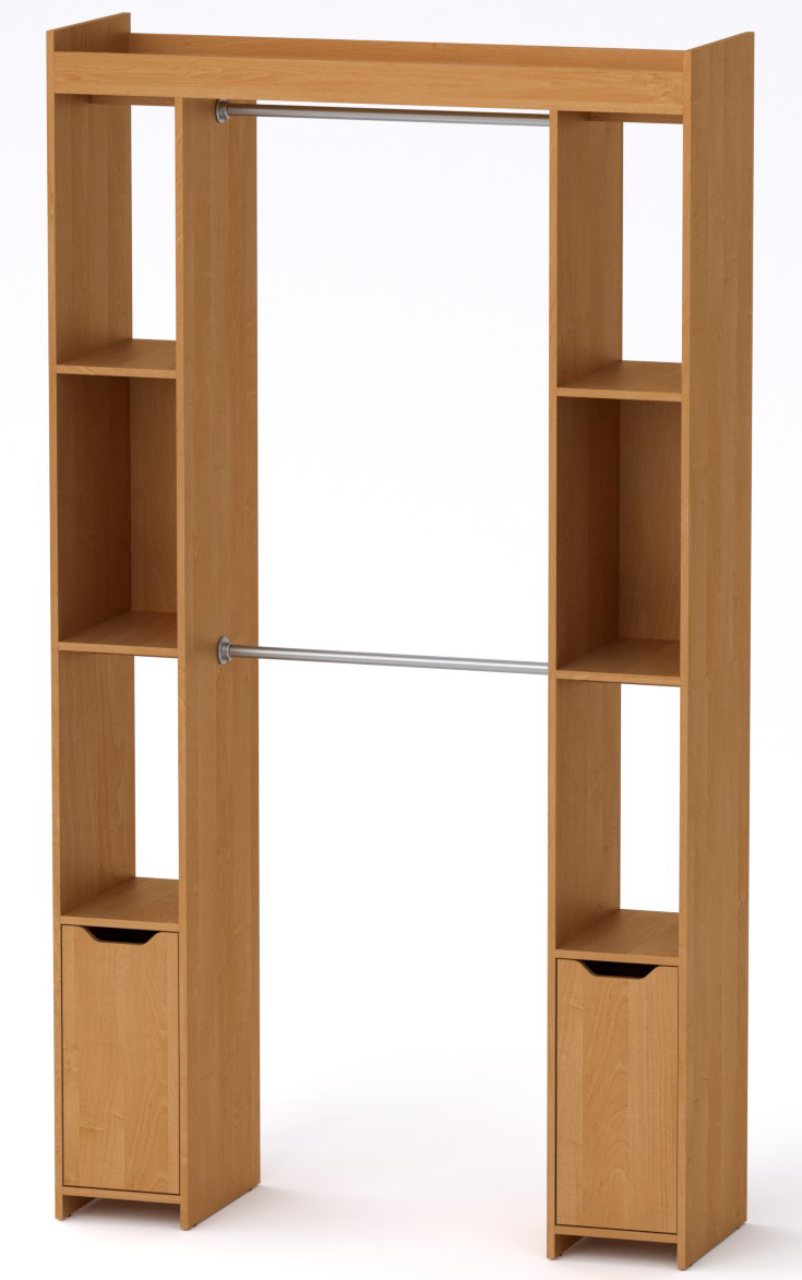 Шкаф для вещей 16 Компанит Ольха (130х42х235 см)