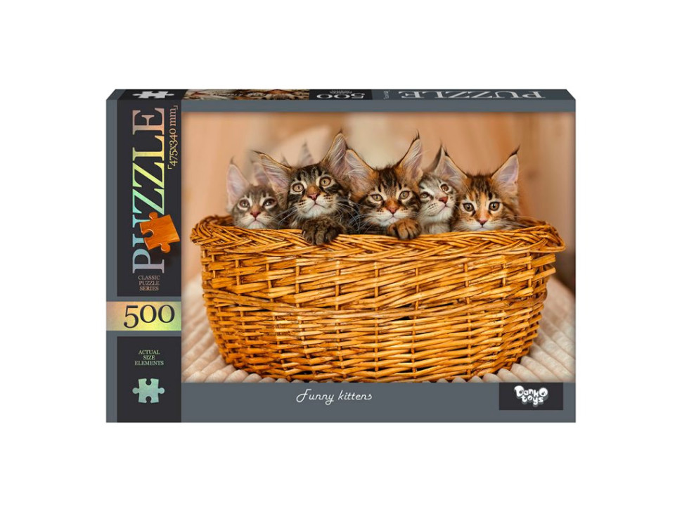 Пазлы классические Danko Toys С500-14-01-12 500 эл. Funny kittens
