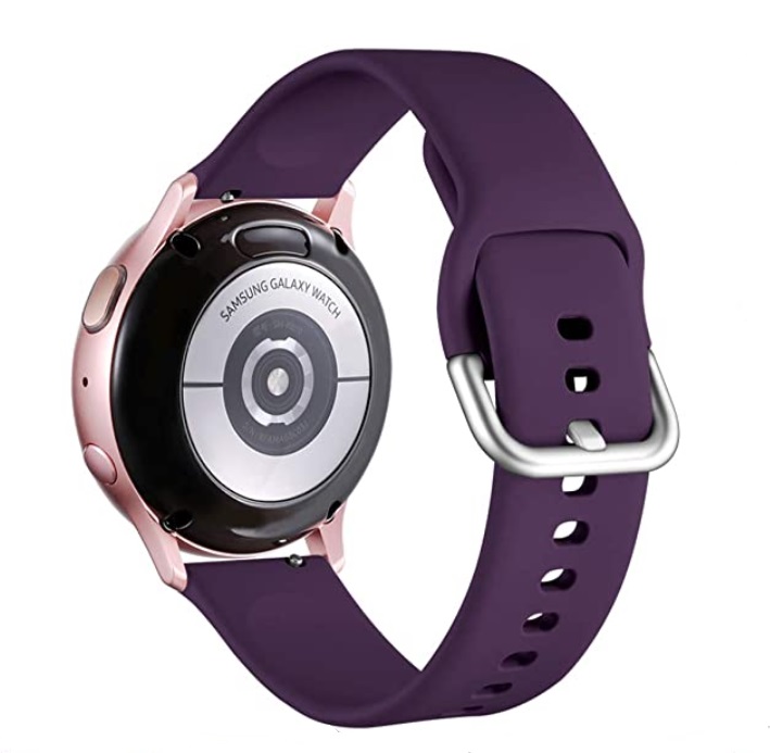 Ремінець BeWatch для Samsung Galaxy Watch 42 | Galaxy Watch 3 41 | Active | Active 2 силіконовий 20мм Фіолетовий (1012513)