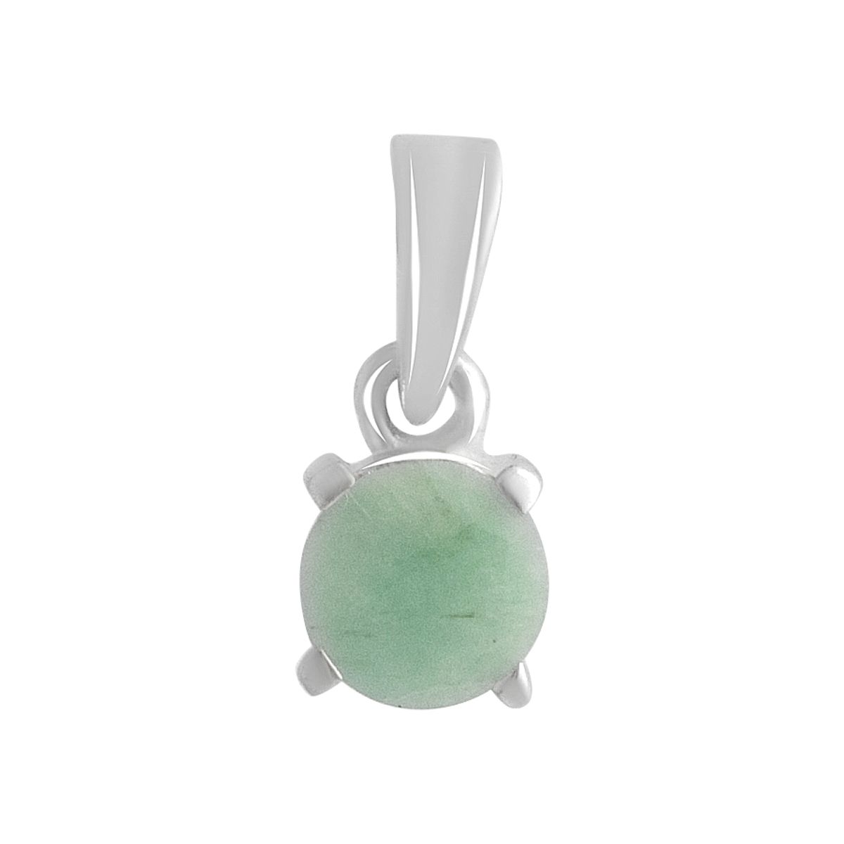 Серебряная подвеска SilverBreeze с изумрудом 0.448ct (2140399)