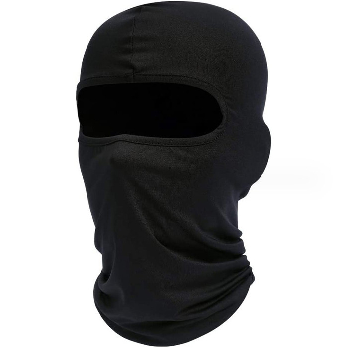 Балаклава Seta Decor Фулл-Фейс Full-Face Черная спортивная One Size (22974)