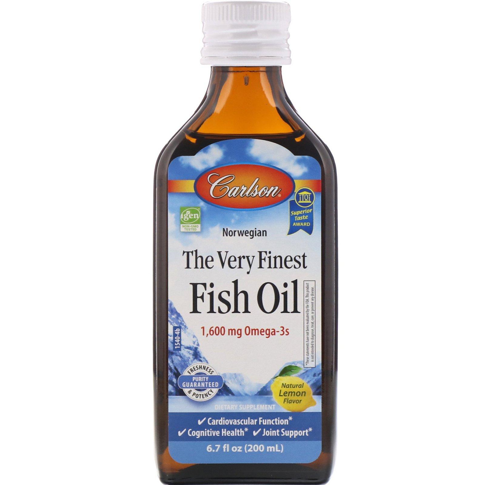 Рыбий жир Carlson Labs Fish Oil Апельсин 200 мл (33869)