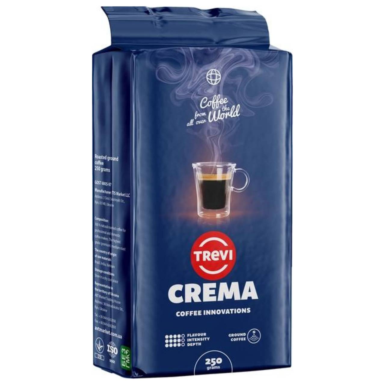 Кава мелена Trevi Crema 50% Арабіки 50% Робусти 250 гр х 12 шт