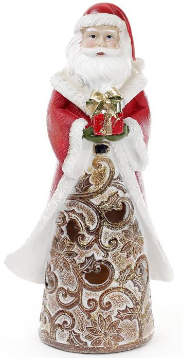 Статуэтка Santa с подарком 25.5 см с LED-подсветкой Bona DP42599