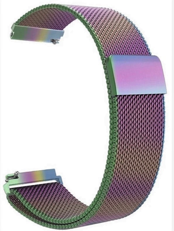 Ремінець BeWatch міланська петля 22мм Milanese loop Браслет для смарт годинник універсальний Хамелеон (1020229)
