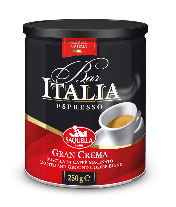 Кава мелена Saquella Bar Italia Gran Crema 250 г