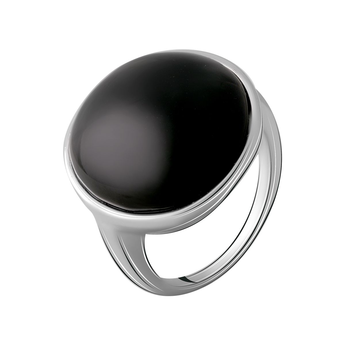 Серебряное кольцо SilverBreeze с натуральным ониксом 18.517ct (2069577) 17 размер