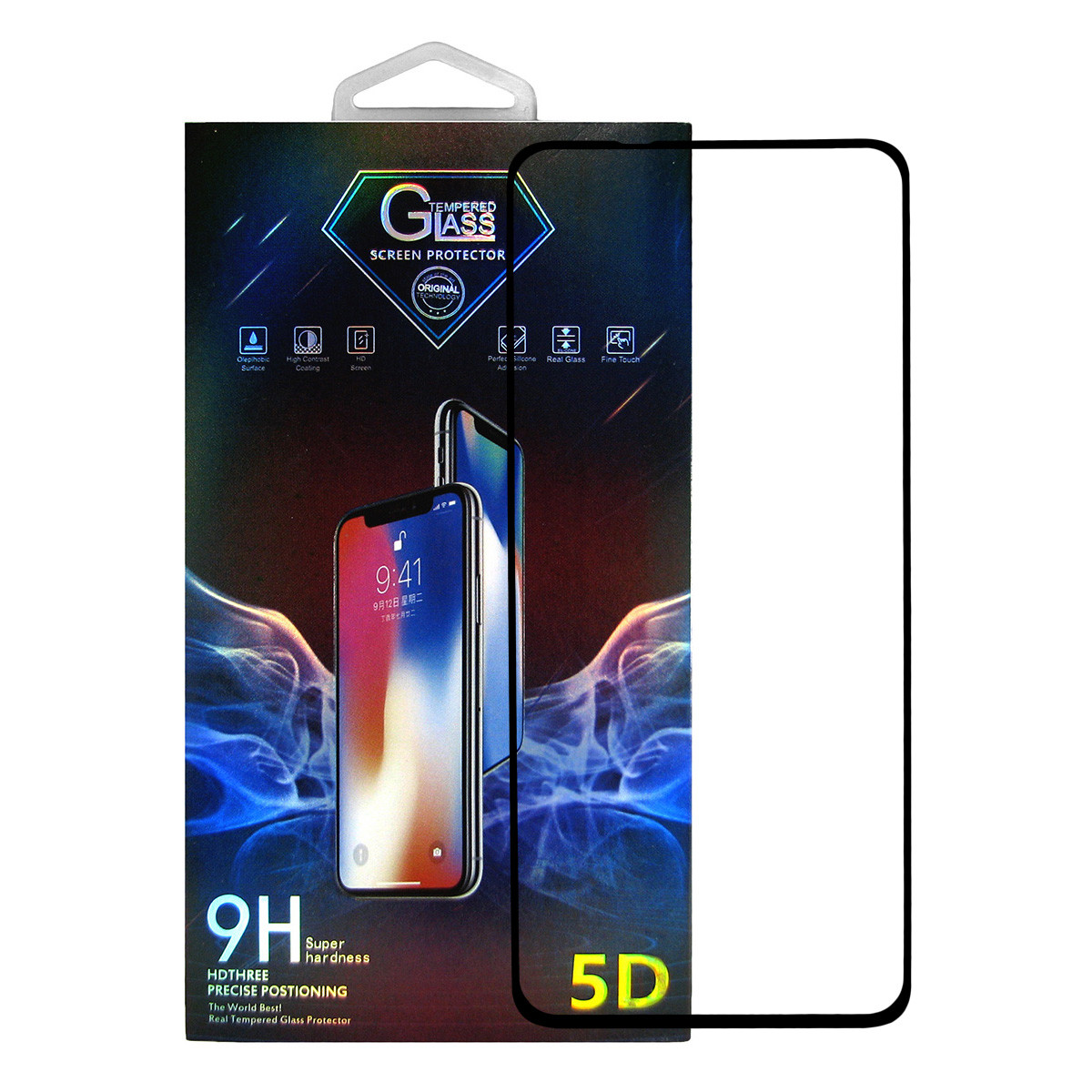 Защитное стекло Premium Glass 5D Full Glue для Xiaomi Redmi Note 9T Black