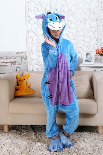 Пижама Кигуруми детская Kigurumba Ослик ИА XS - рост 95 - 105 см Синий (K0W1-0040-XS)