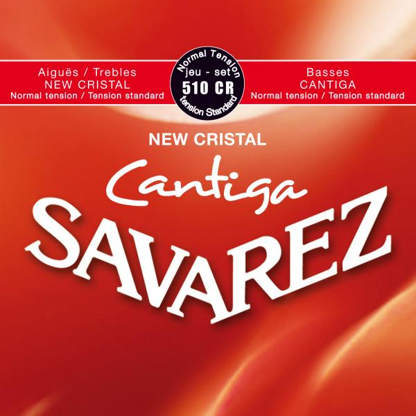 Струны для классической гитары Savarez 510CR New Cristal Cantiga Classical Strings Normal Tension