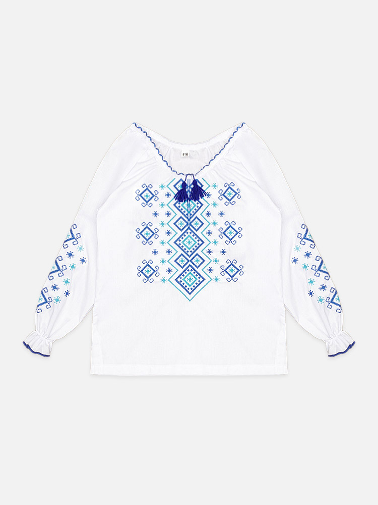 Вышиванка для девочки Brands 146 Синий ЦБ-00228649 (SKT000930053)