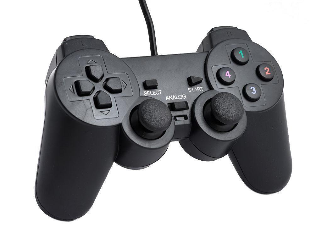 USB джойстик для PC DELLTA GamePad DualShock DJ-208 Чорний (20053100155)